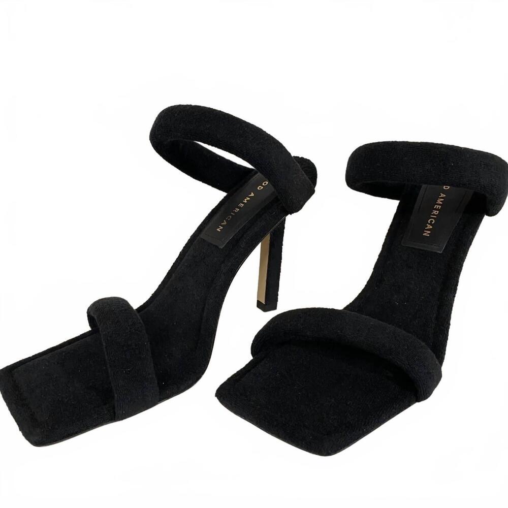 NEW GOOD AMERICAN women's teny heel in black